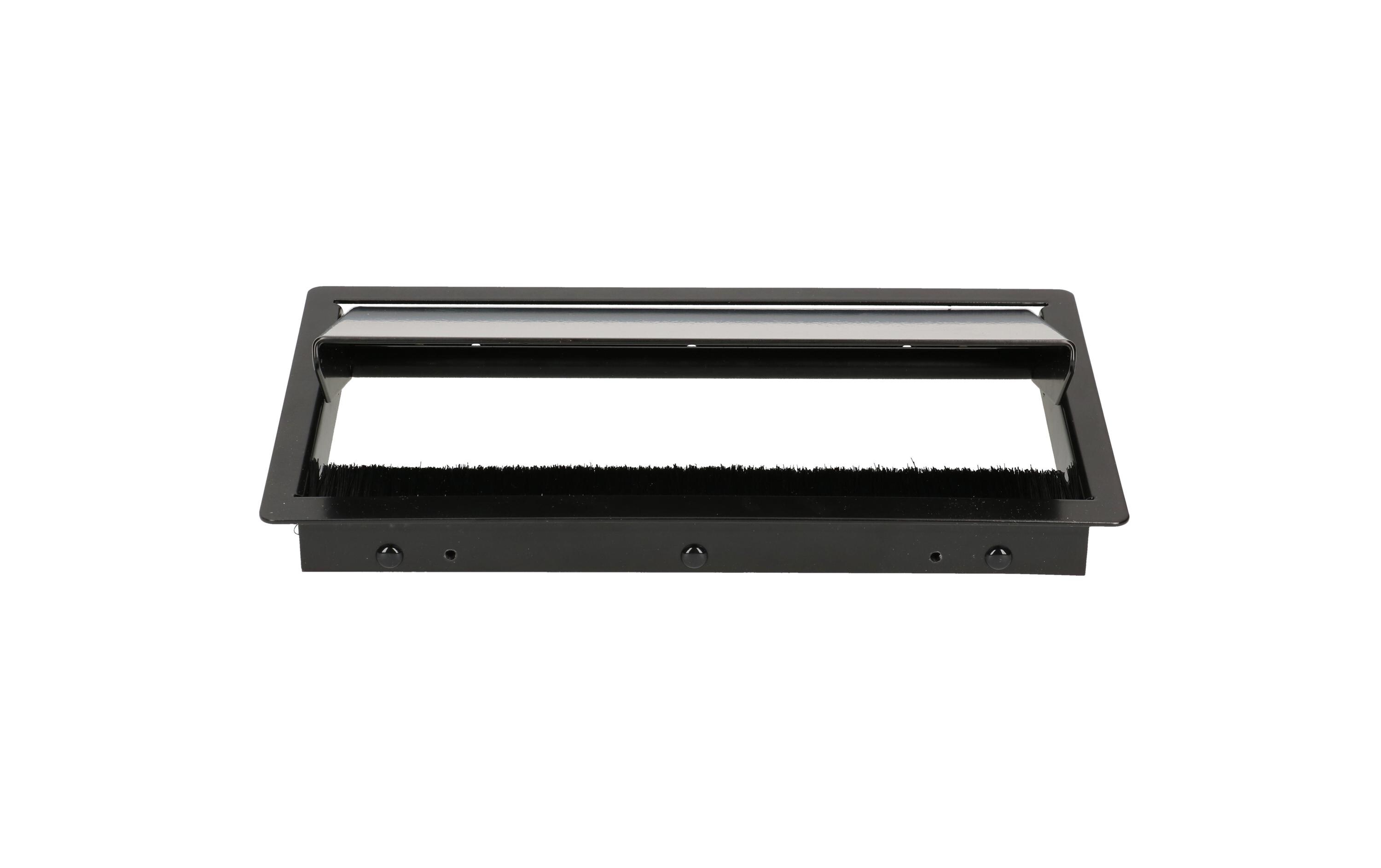 Einbaurahmen CONI COVER kurz Schwarz<br>Abdeckung, 3-fach, für Einbaurahmen kurz, schwarz