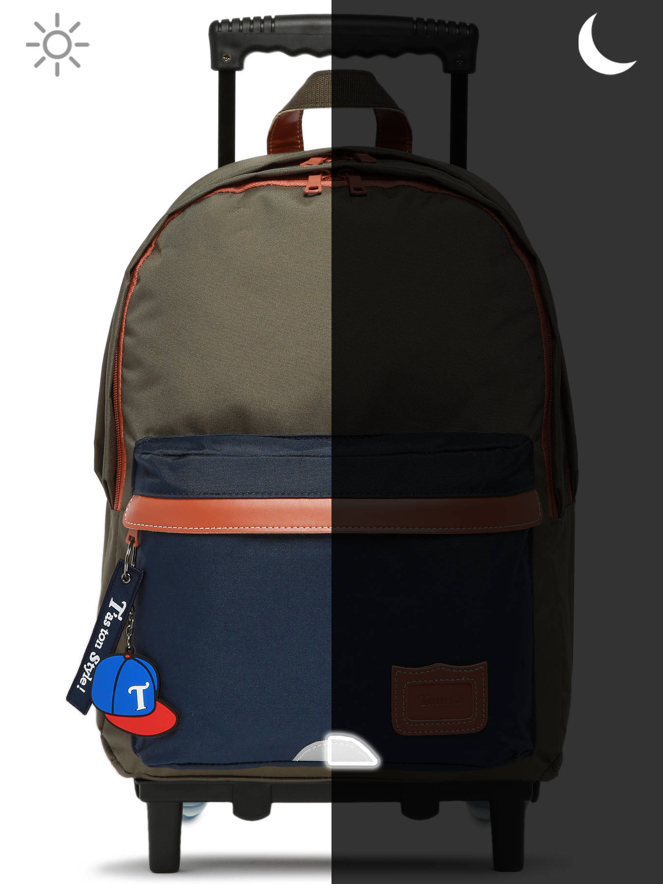 Sac a dos  roulettes 2 compartiments TANN'S