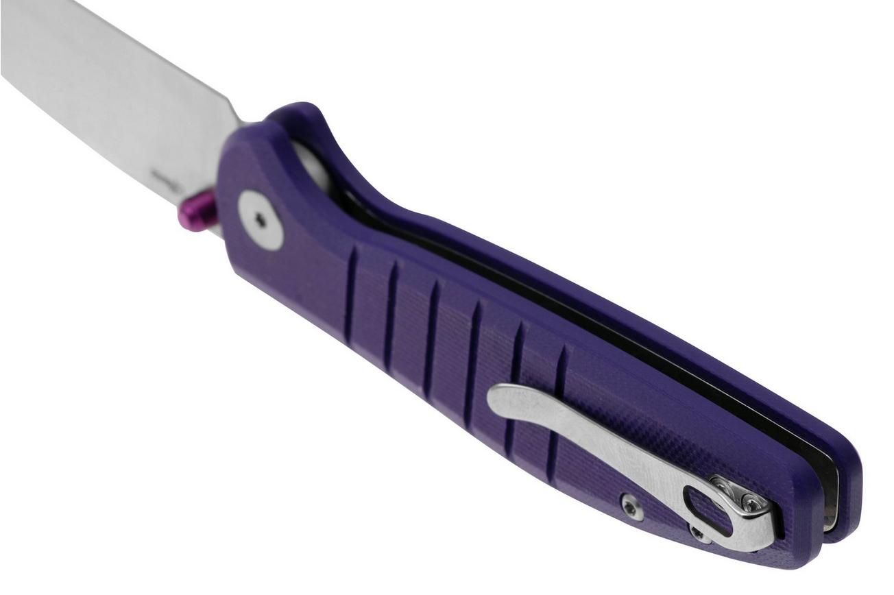 Bestechman Goodboy Jr BMK10C D2, Purple G10 zakmes, Keanu design