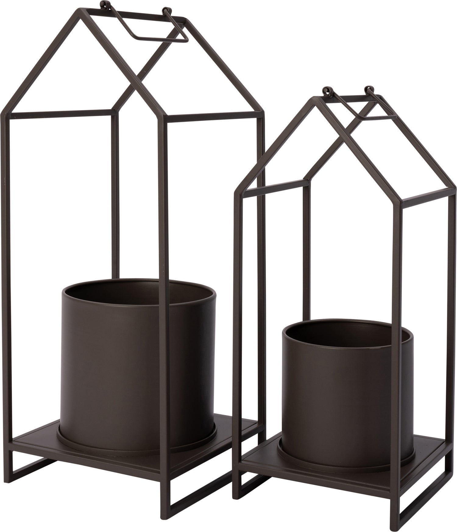 Intratuin plantentafel met pot Sifa grijs 18 x 18 x 48 cm
