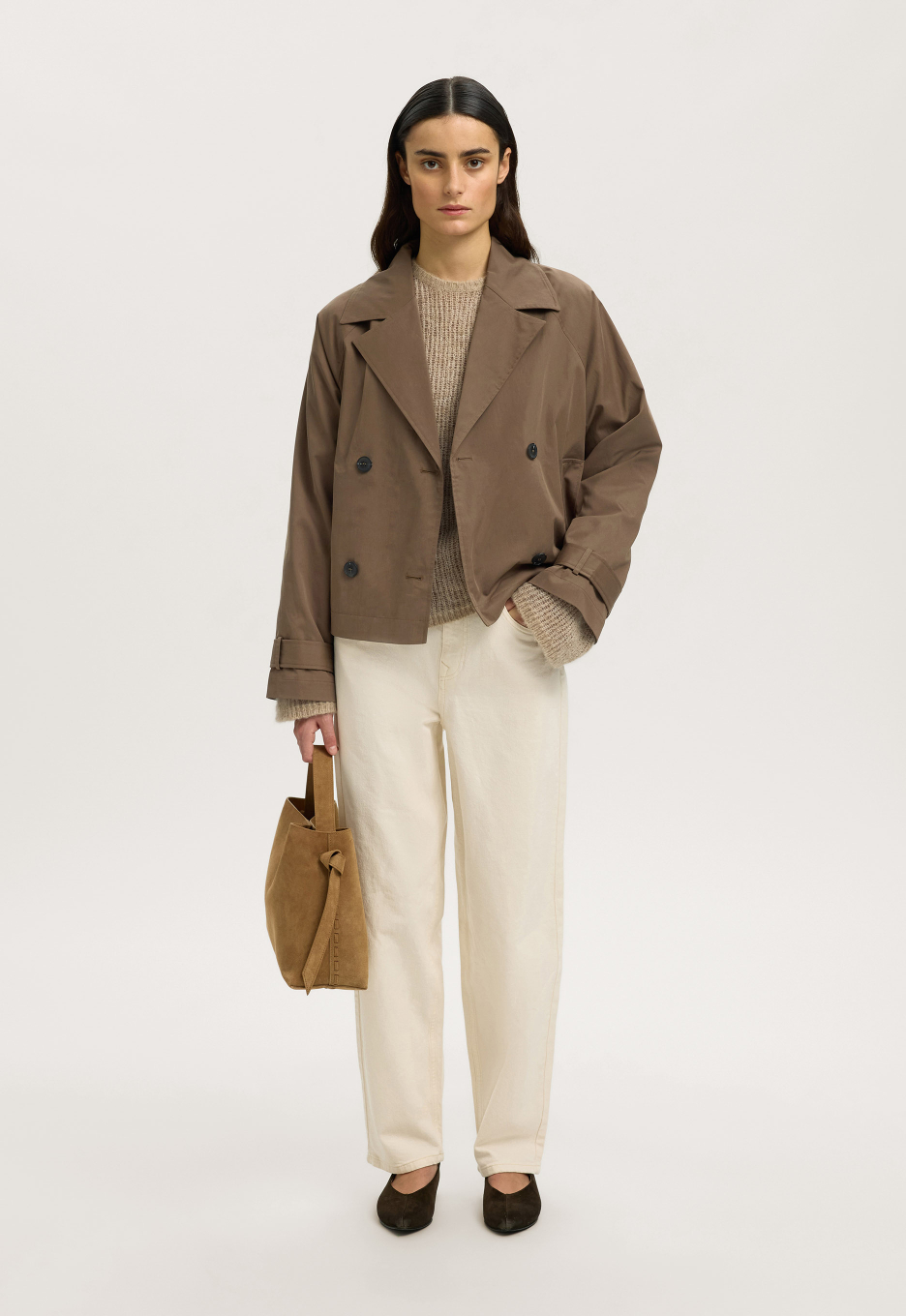 Selected Cilo Short Trenchcoat