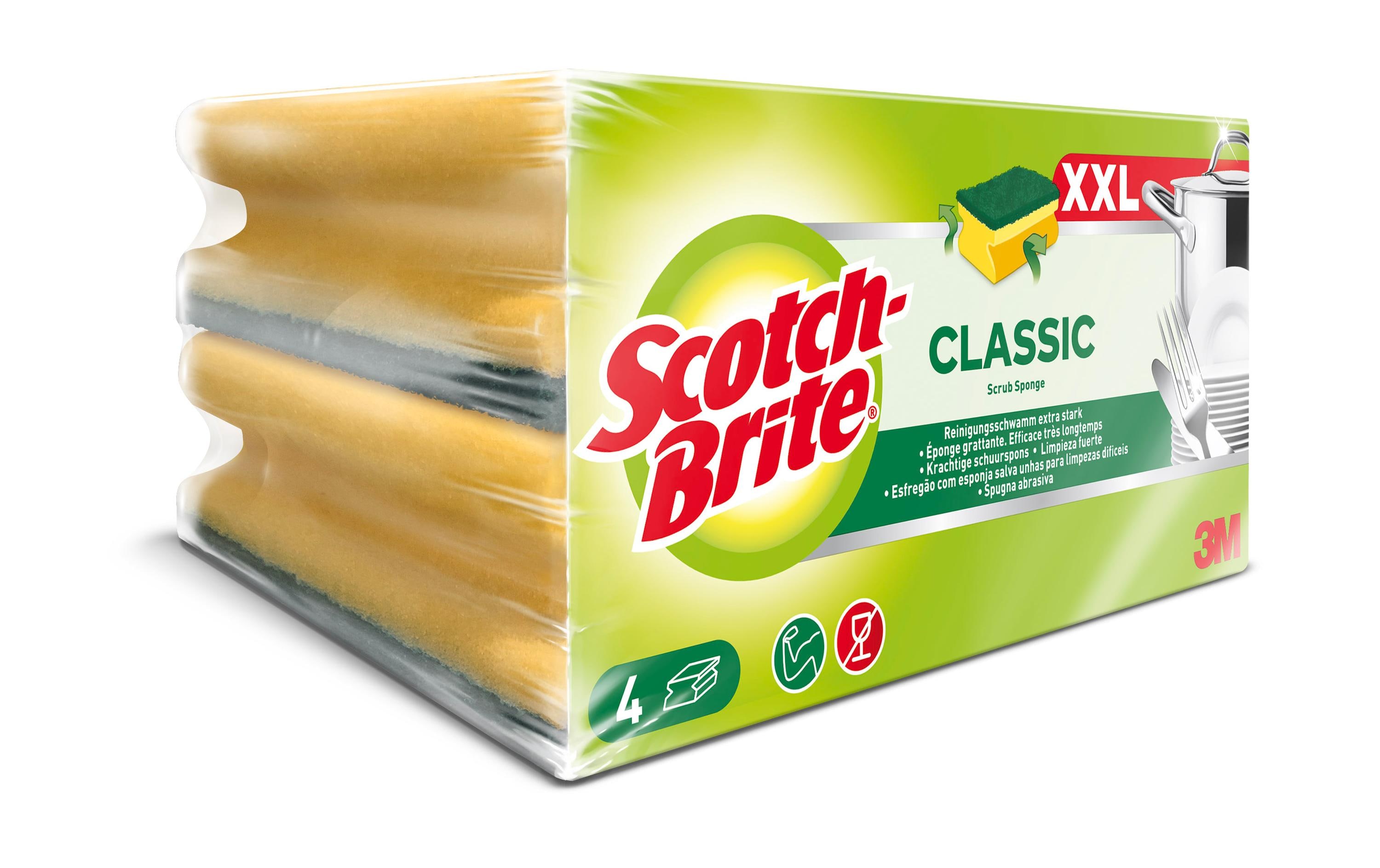Schwamm Classic XXL Scotch-Brite 4 StückScotch-Brite Classic XXL Reinigungsschwamm