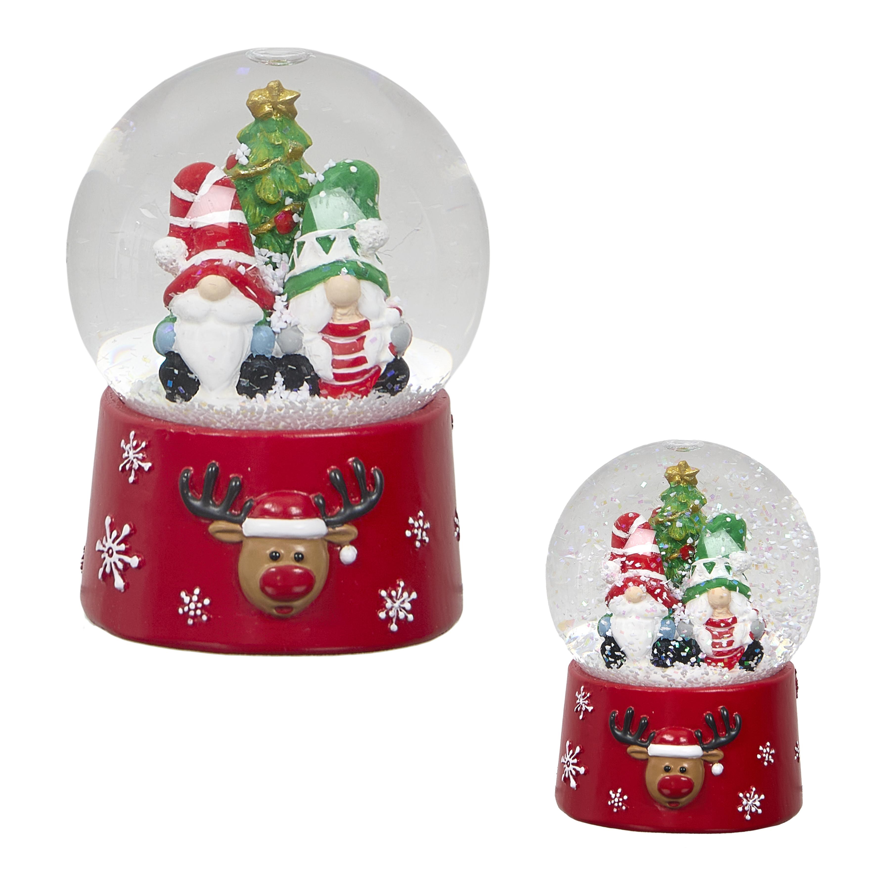 BOULE NEIGE LUTINS H.8.5CM