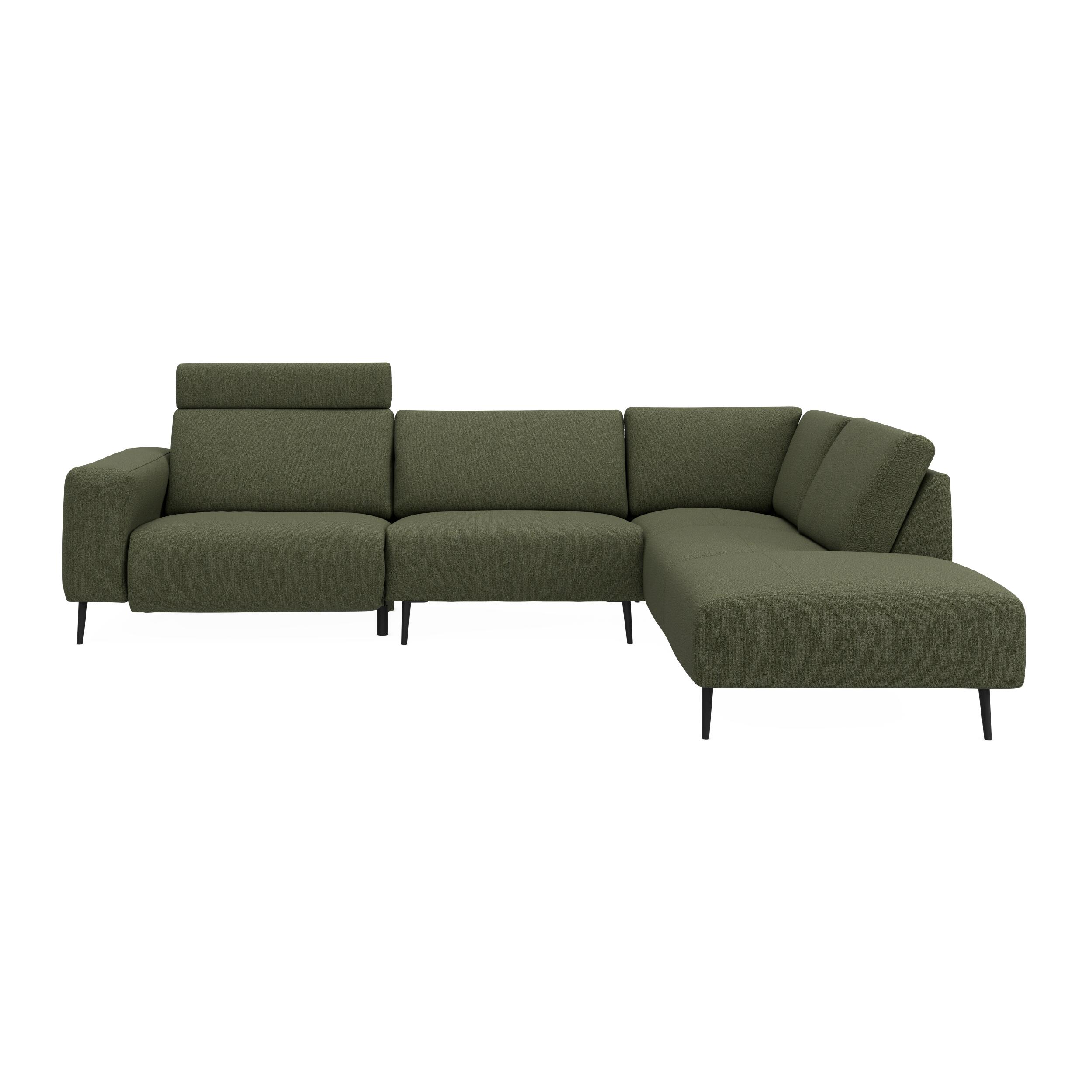Remus højrevendt sofa med pufafslutning