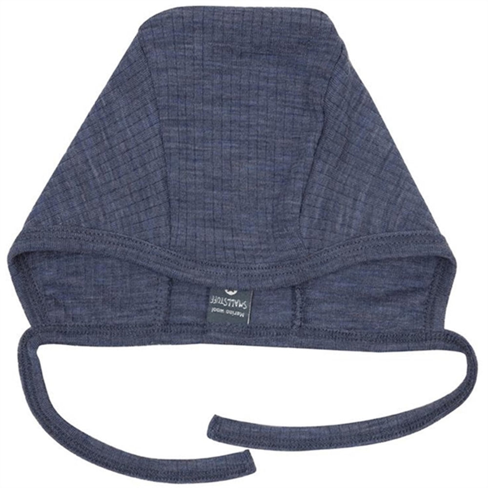 Uld Drop Needle Baby Hjelm Denim Melange