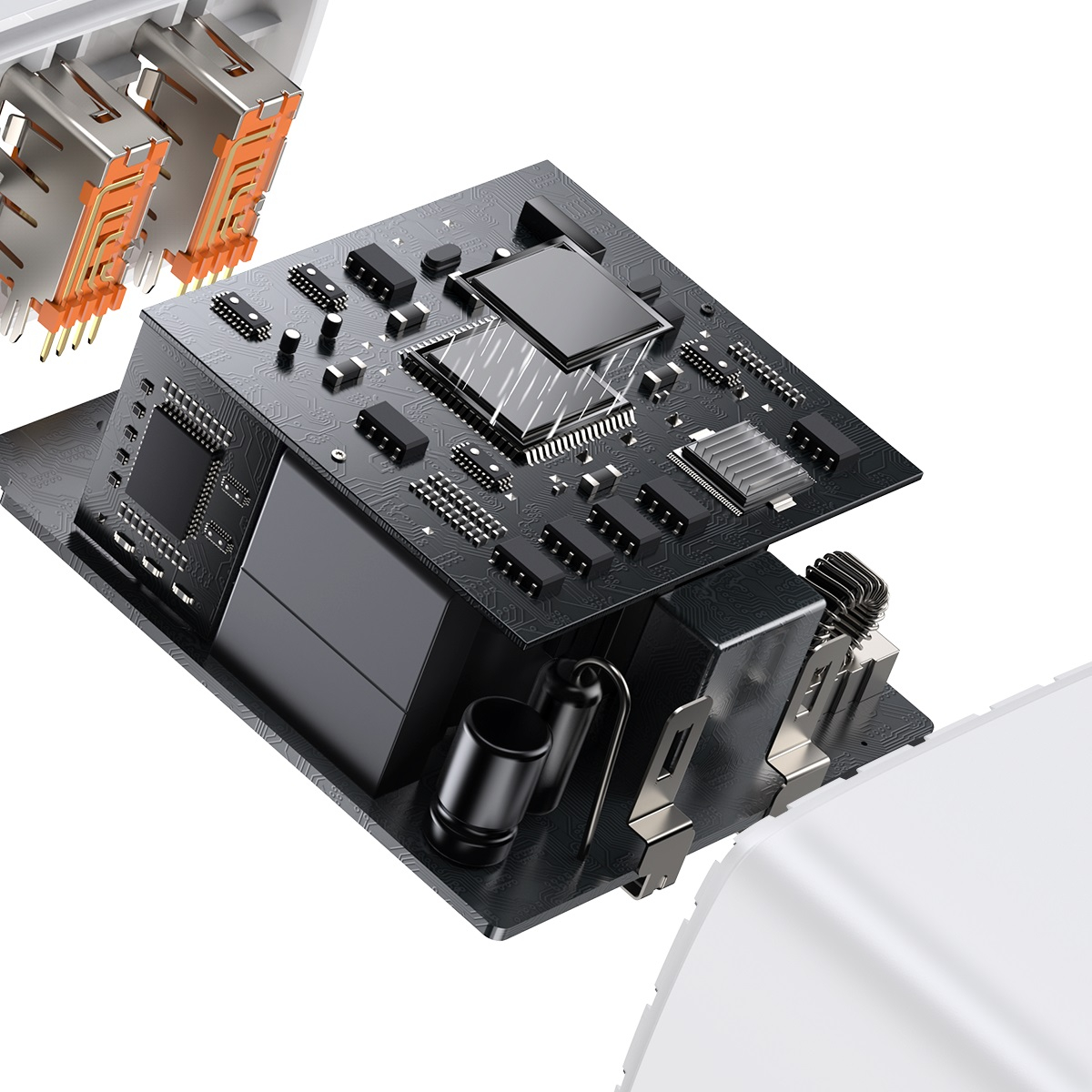 (30W) Dual USB A / USB C Quick Charge QC 3.0 Ladegerät mit Power Delivery 3.0 - Weiss