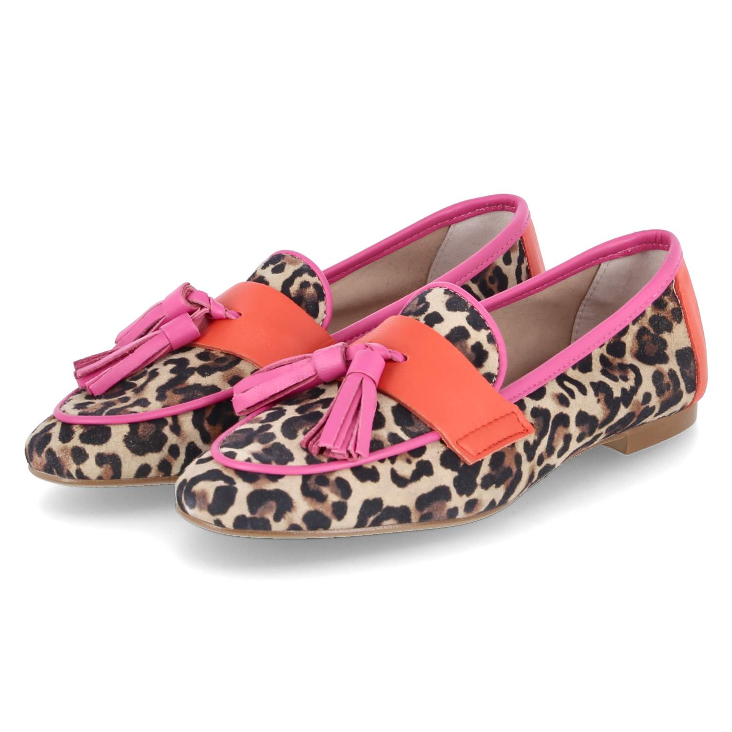 Kaerlek Slipper - camel/fuxia/  corallo
