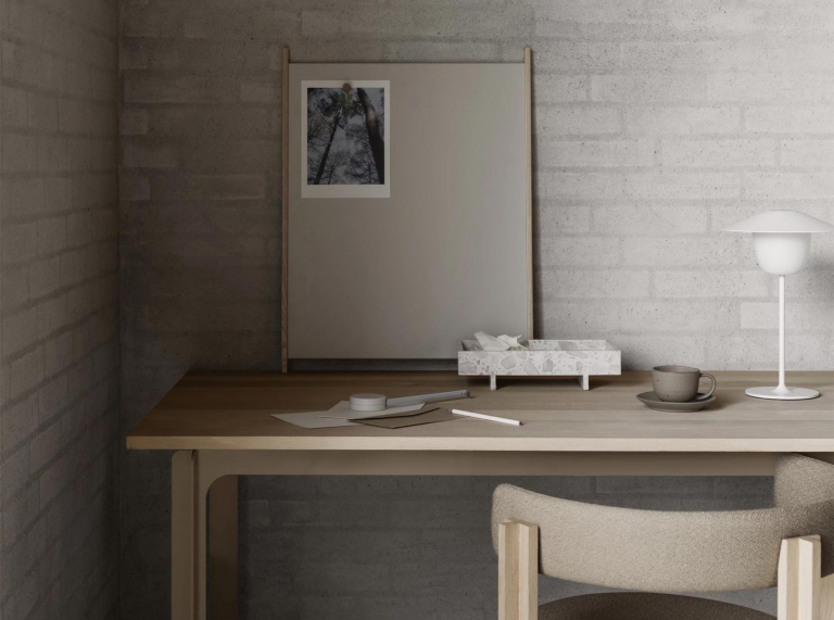 Blomus Abento dienblad marmer wit
