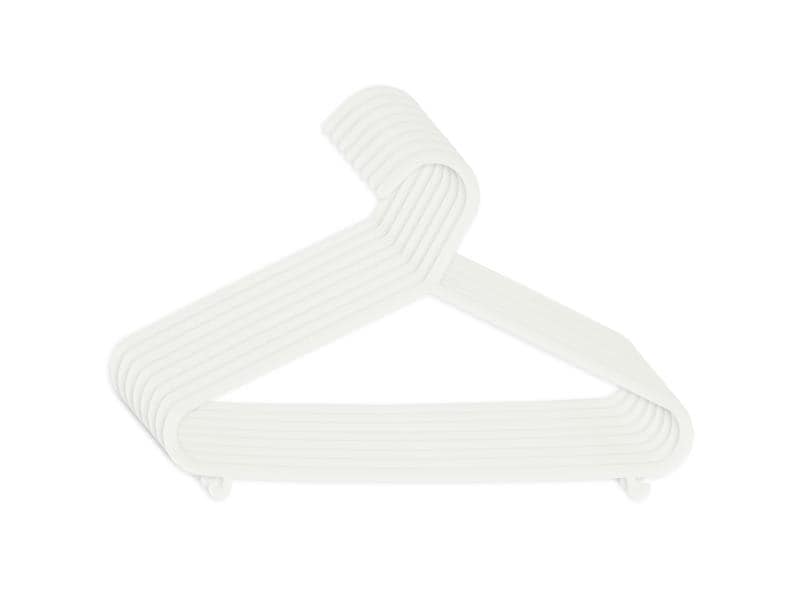 bieco Kinderkleiderbügel 8 Stk. Weiss Kleiderbügel für Kinder