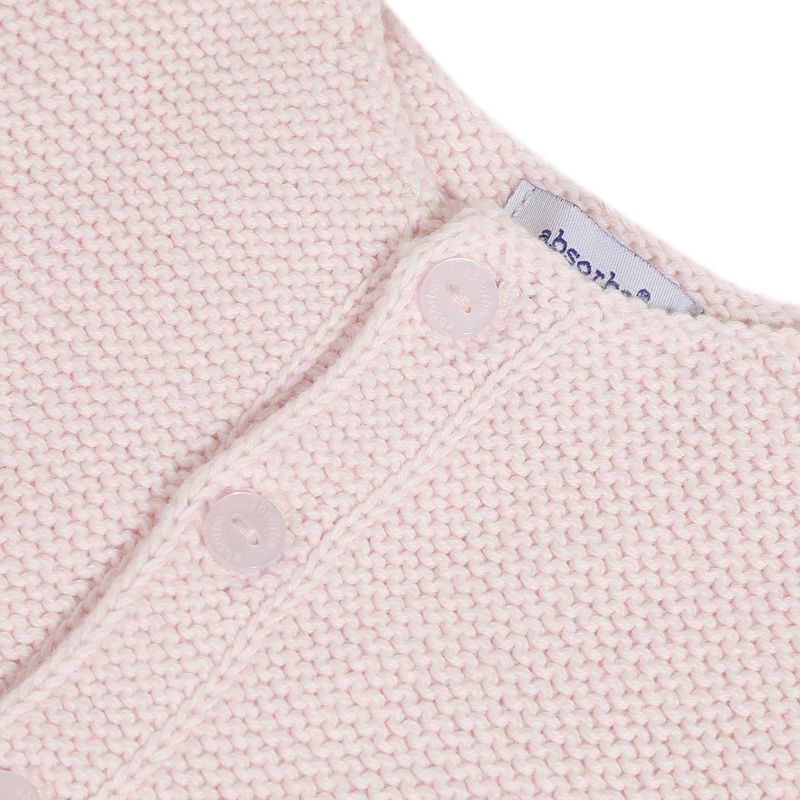Cardigan rose pâle coton point mousse naissance Absorba Aucune nuance