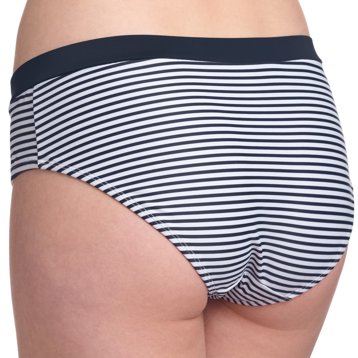 Gina Benotti Damen Bikinipanty im Streifen-Look weiss / dunkelblau