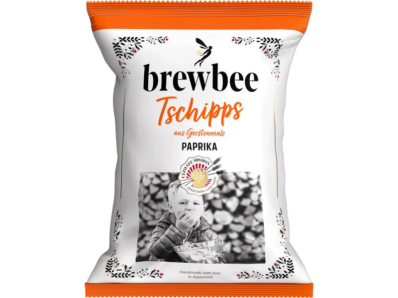 brewbee brewbee Tschipps Paprika 90 g Schweizer Chips aus Malztreber