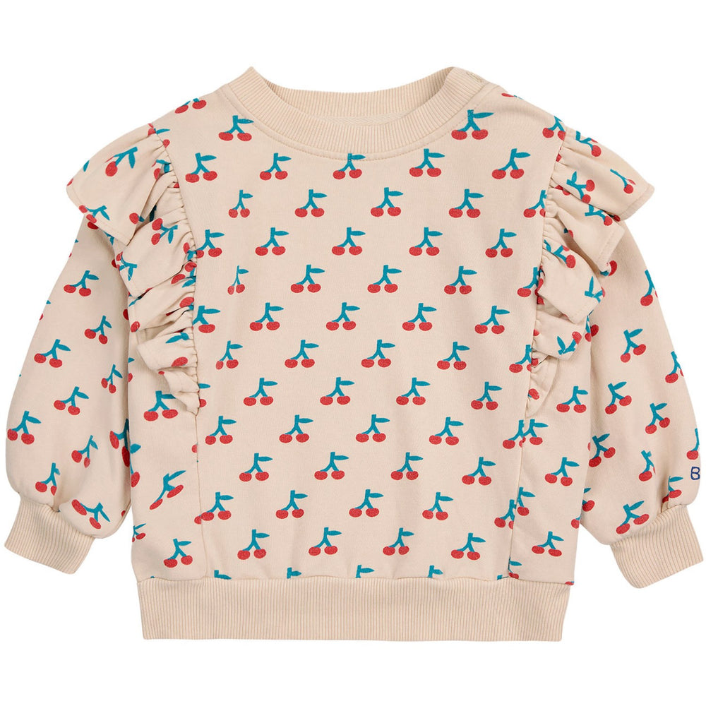 Køb Bobo Choses White Cherry All Over Ruffle Sweatshirt