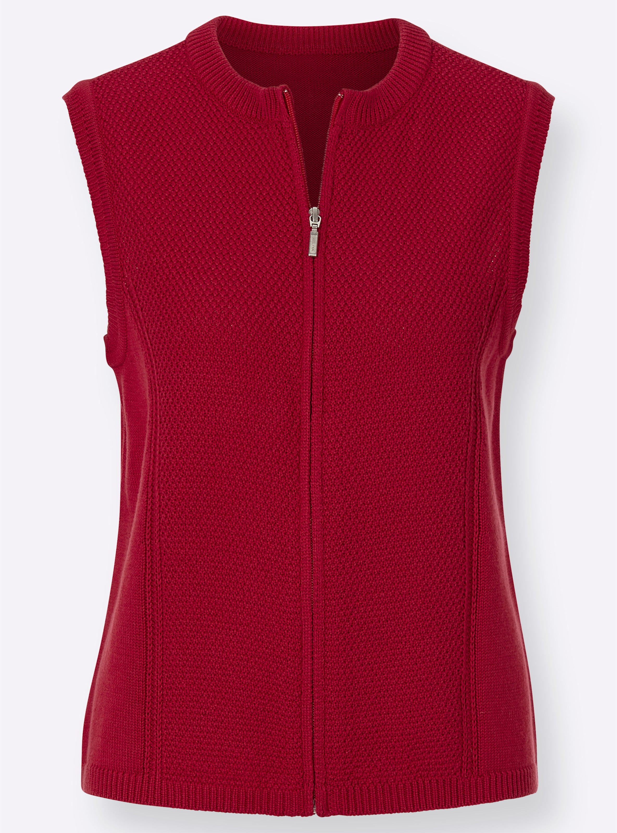 Strickweste in rot