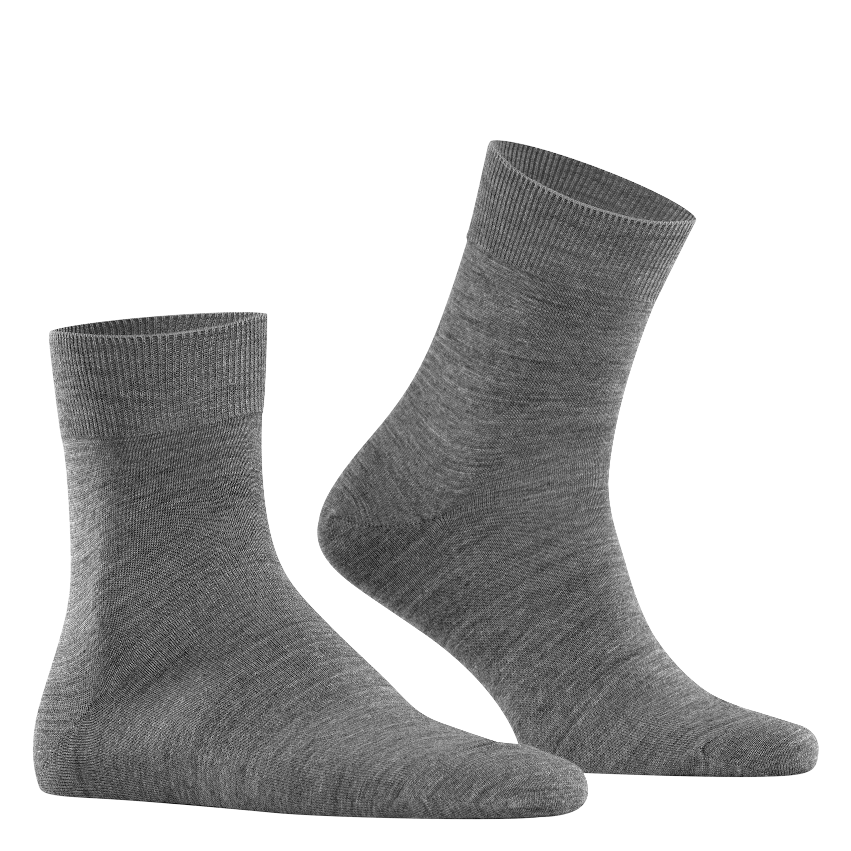 Chaussettes mi-haute en laine vierge mélangé| Gris