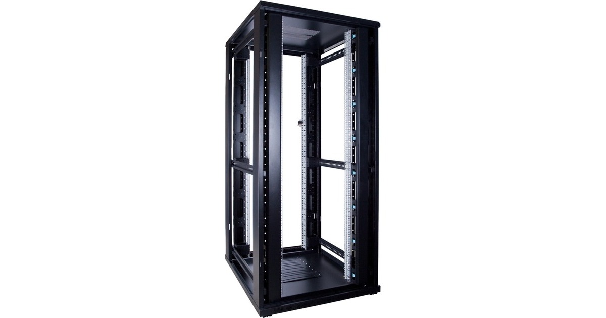 DSI37U serverkast met glazen deur - DS8037 server rack  (Zwart, 800 x 1000 x 1800mm)