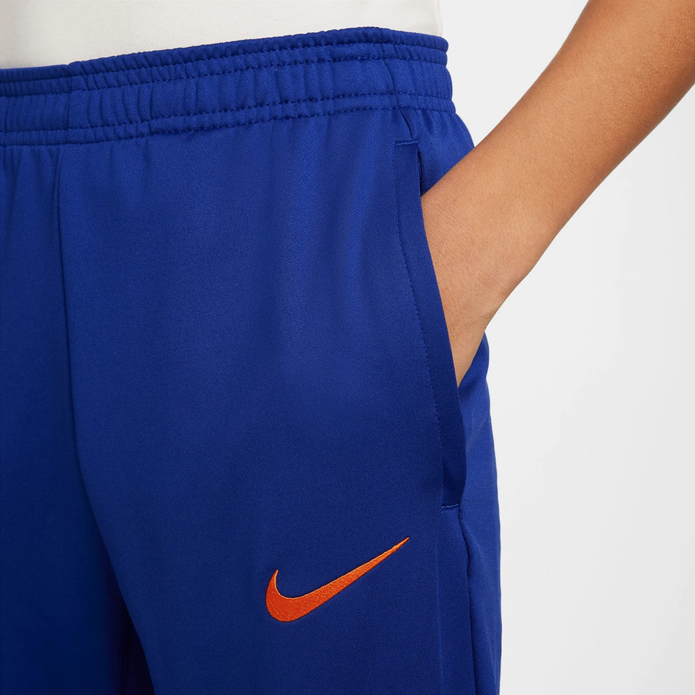 Nike Nederland Strike Trainingsbroek 2024-2026 Kids Blauw Oranje