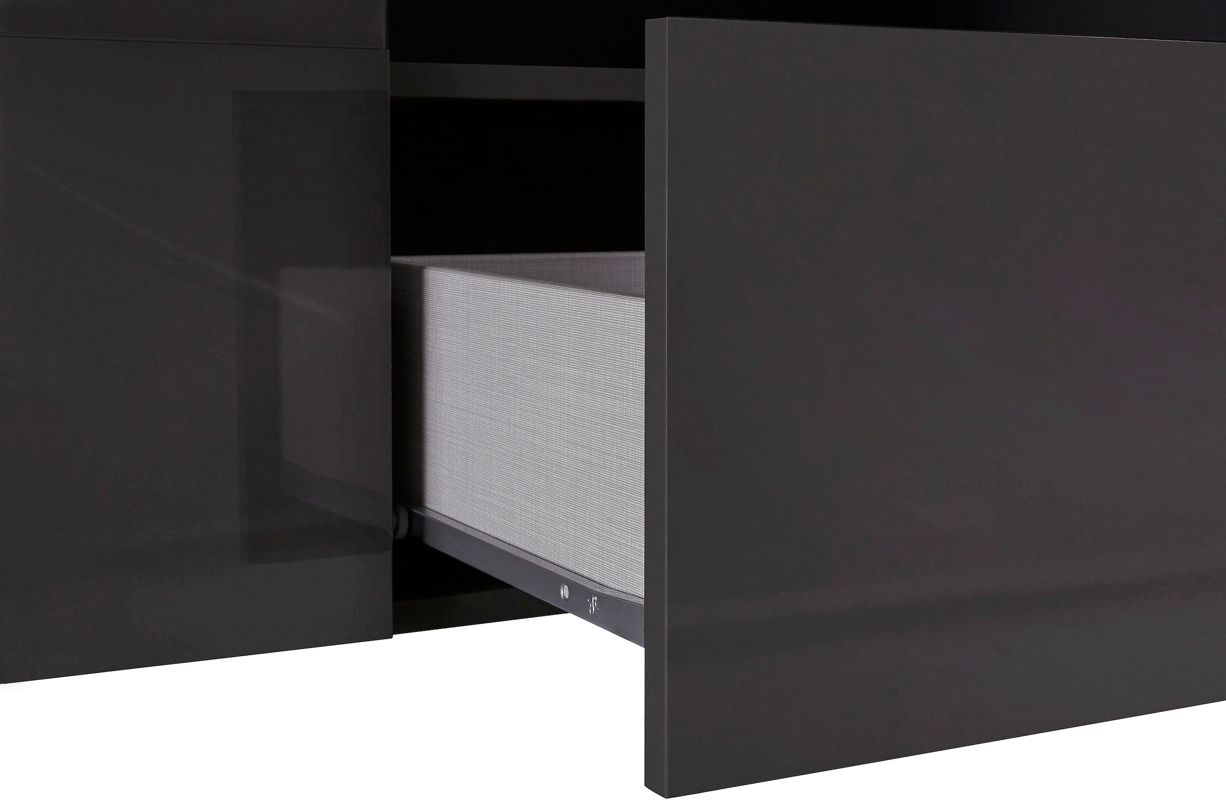 INOSIGN Lowboard »Dama Breite 181 cm, TV-Board 2 Türen, 1 Schubkasten, TV-Schrank« Front in 3D-Optik, viel Stauraum, verschiedene Farben