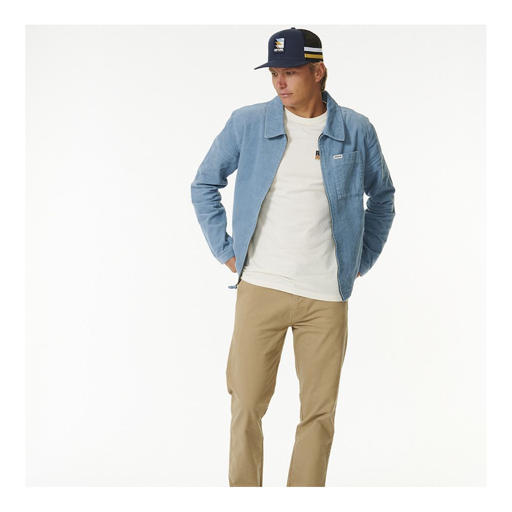 Rip Curl SURF REVIVAL CORD - Veste Homme dusty blue