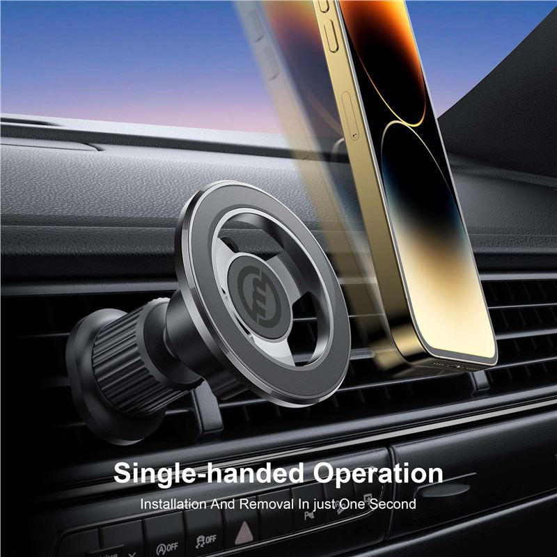 Magnetic Car holder Auto KFZ Smartphone Lüftungsgitter Halterung mit MagSafe (FRL-MGCH-01-BLK) - Schwarz