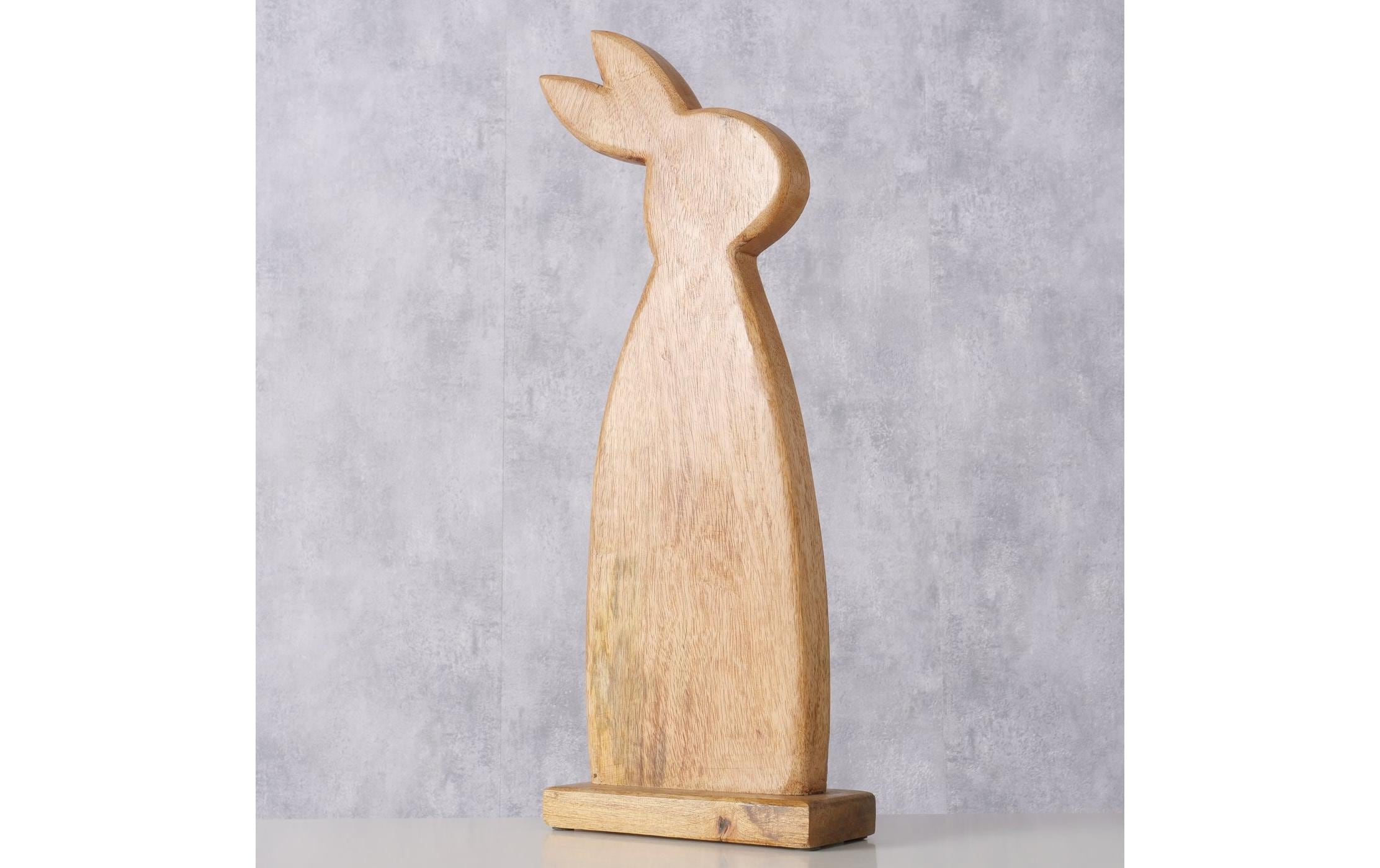 Aufsteller Hase Nesli 45.9 cm, MangoholzOsterdeko aus Holz