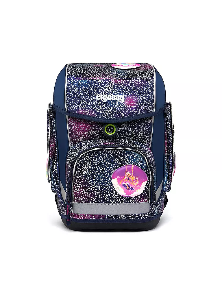 ERGOBAG Schultaschen Set 5tlg CUBO Reflex Glow - Bärlaxy lila