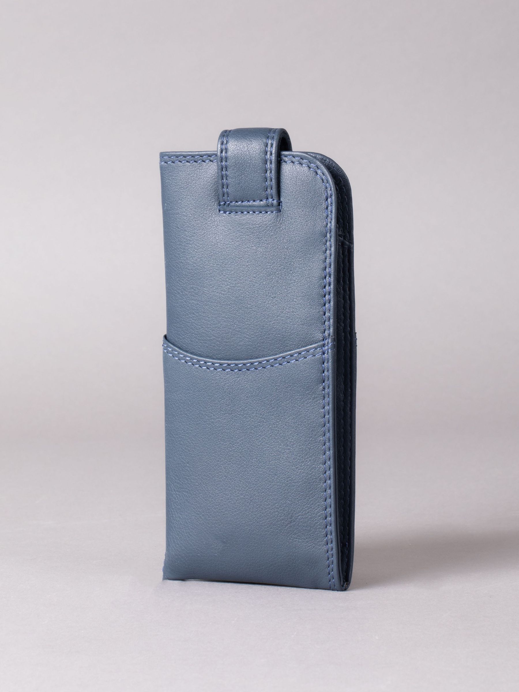 Marineblauw - Lakeland Leather Glasses Case
