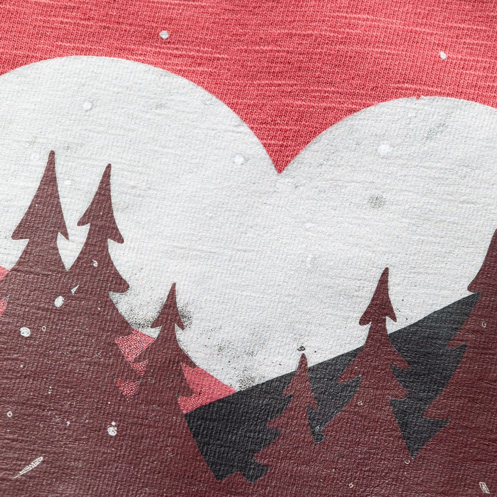 Chillaz Gandia Mountain Heart T-Shirt Damen rot