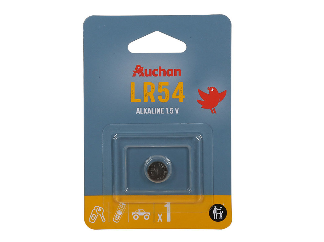 PILHA ALCALINA AUCHAN LR54