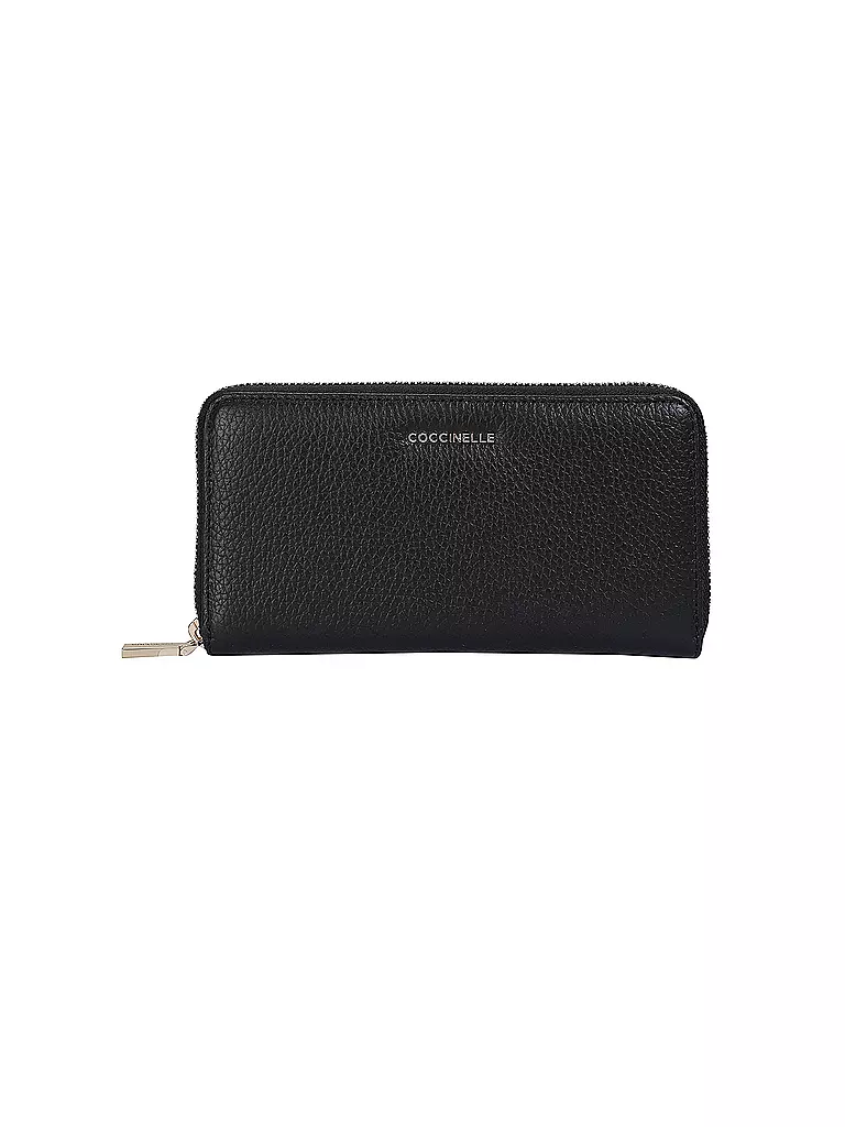 COCCINELLE Geldbörse METALLIC SOFT schwarz