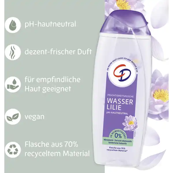 Feuchtigkeitsdusche Wasserlilie
