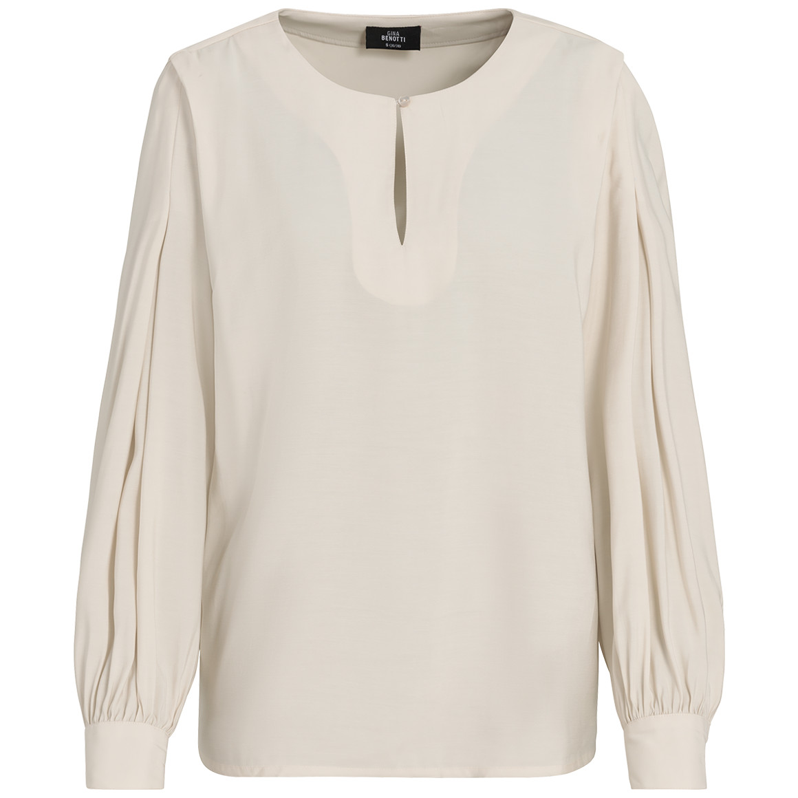 Gina Benotti Damen Bluse mit Cut-Out beige