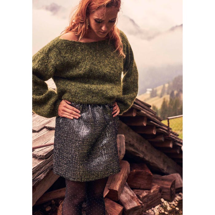 Atelier Veritas-Metallic crinckle stof - per meter