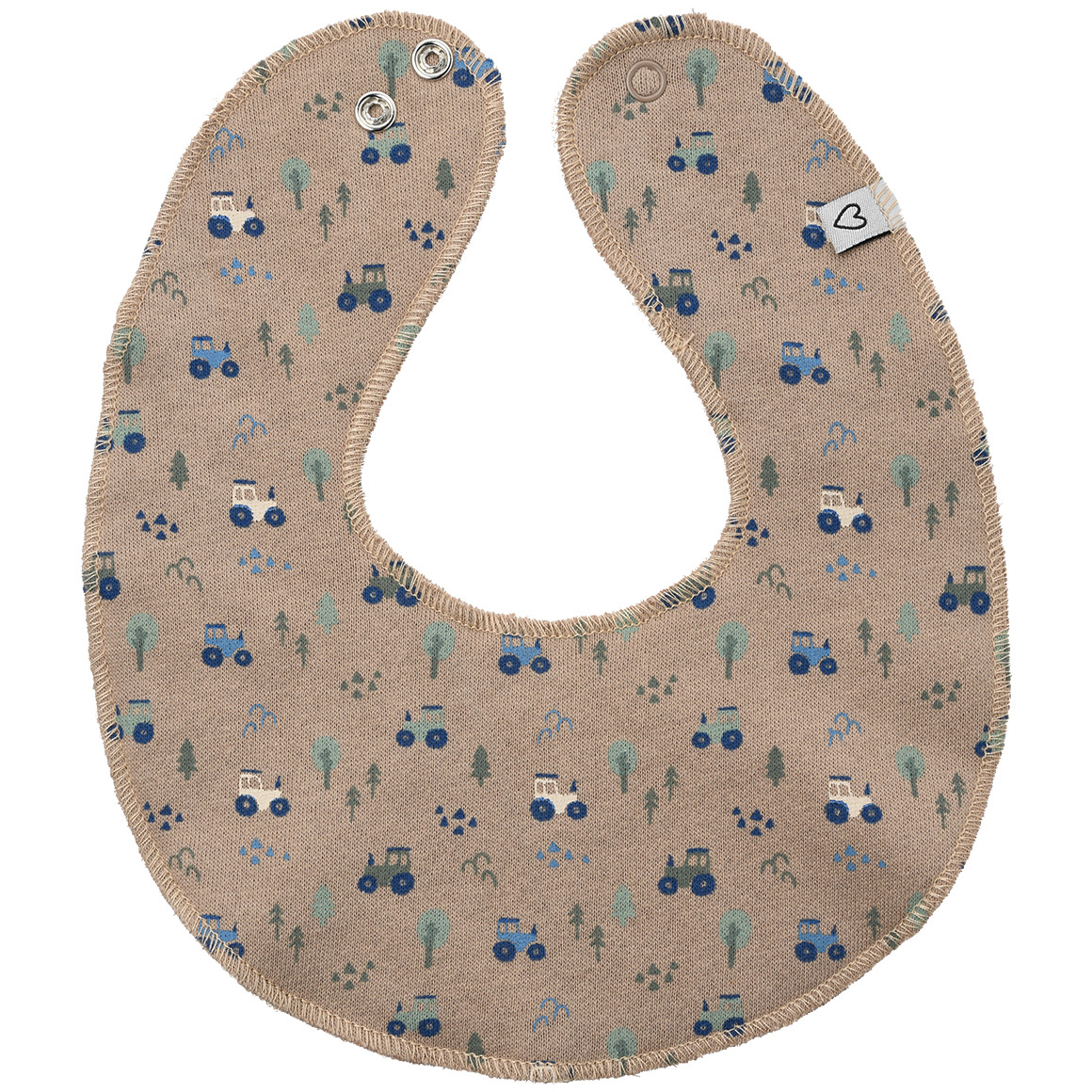 Topomini Baby Bandana mit Print taupe