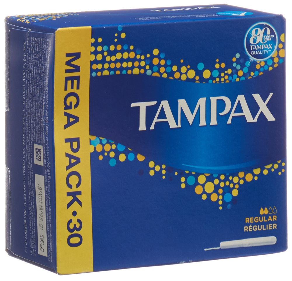 TAMPAX Tampons<br>30 Stück, Regular