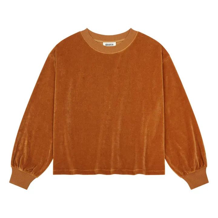 SMALLABLE BASICS Sweat Velours Femme Coton Bio | Noisette