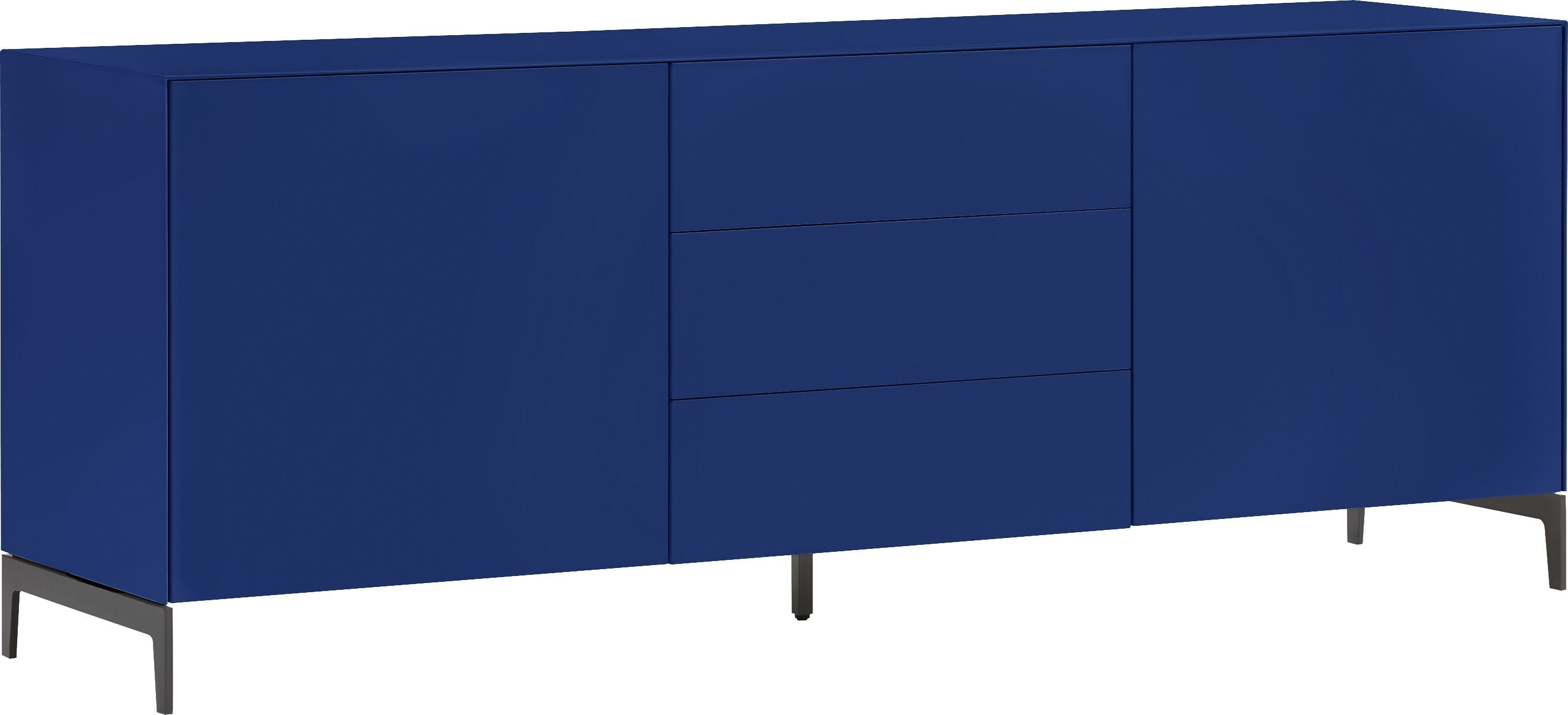 LUX Lowboard - Blau / B: 180.0 cm x T: 46.0 cm x H: 68.0 cm