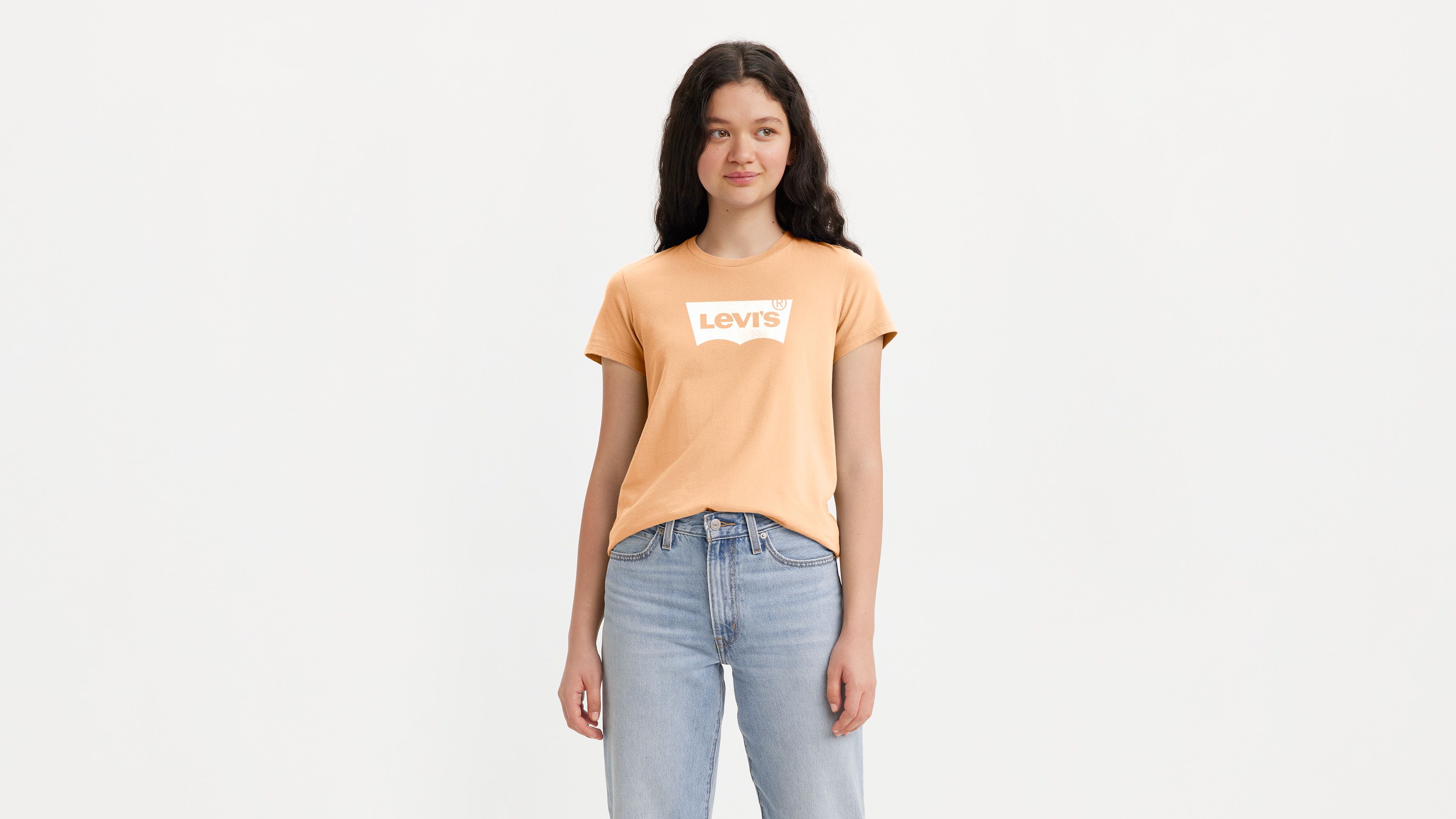 T-shirt Perfect - Almond Cream - Orange