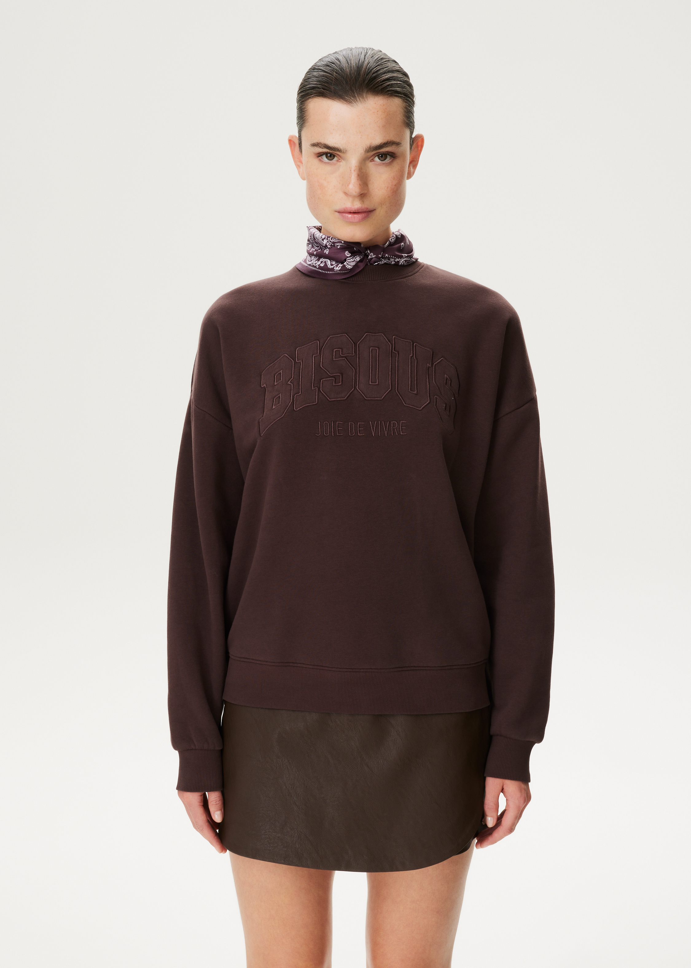 Sweater bisous borduurwerk