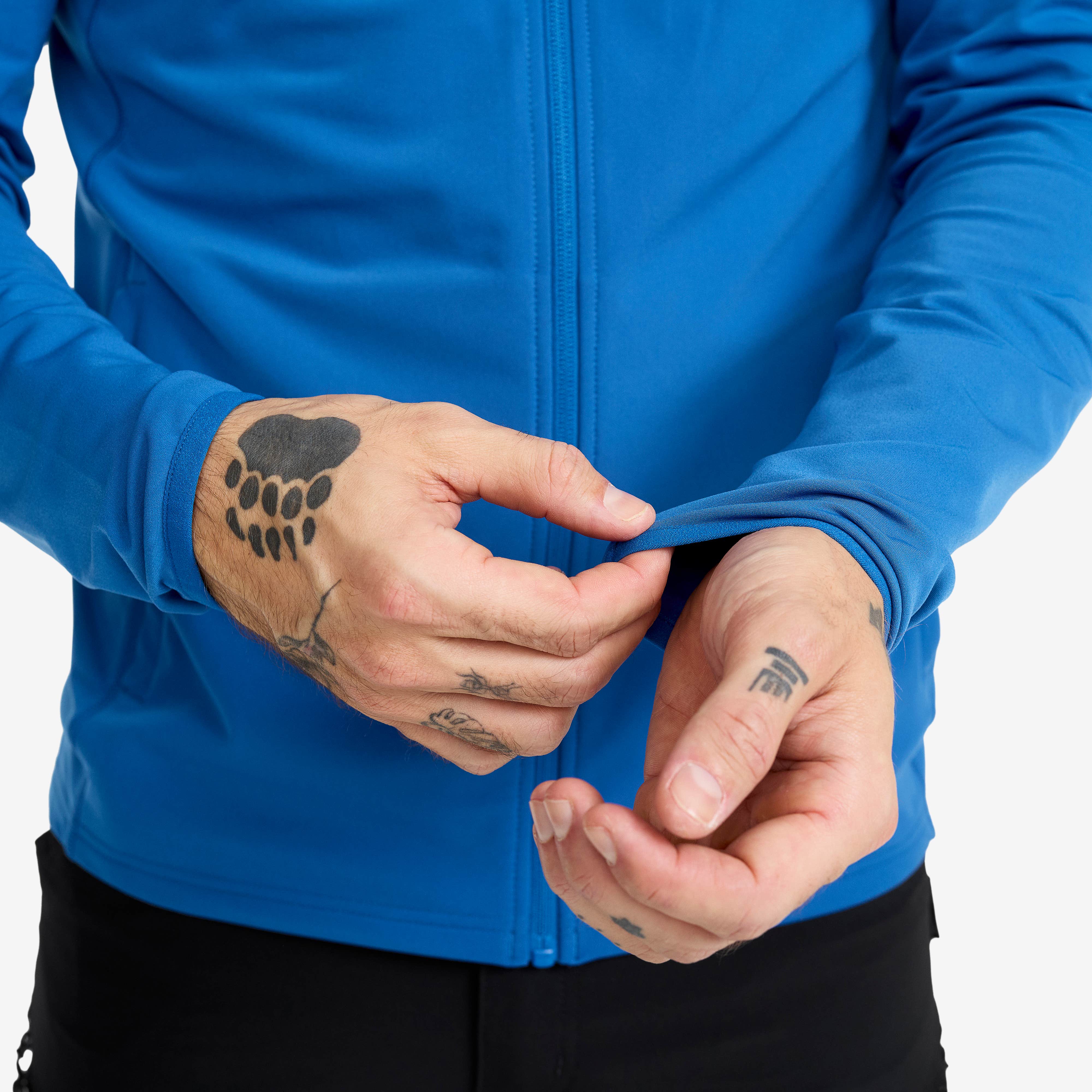 Evolution Light Stretch Fleece Hoodie Herre Classic Blue