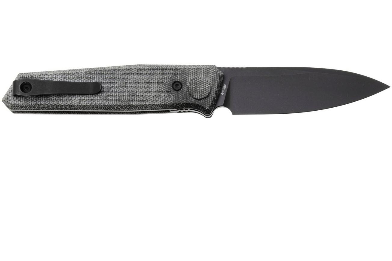 Reate PL-6 PVD Nitro-V, Black Micarta, zakmes