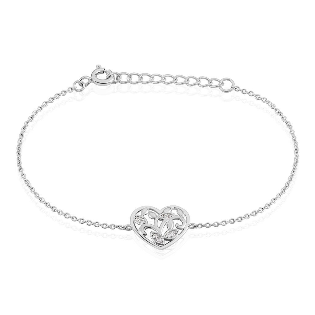 Bracelet Douglas Argent Blanc Oxyde De Zirconium