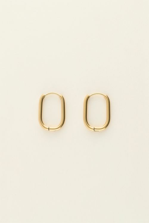 Ovale oorbellen basic