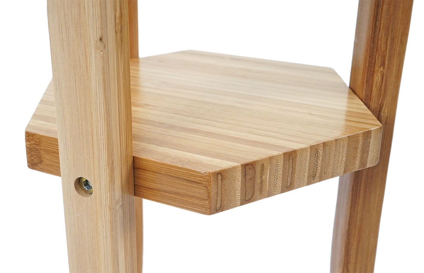 Garderobenständer MCW-D89, Standgarderobe Garderobe Kleiderständer, Holz Bambus 177x48x48cm