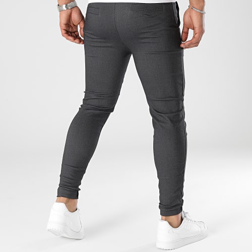 Lot De 2 Pantalons Chino Gris Anthracite
