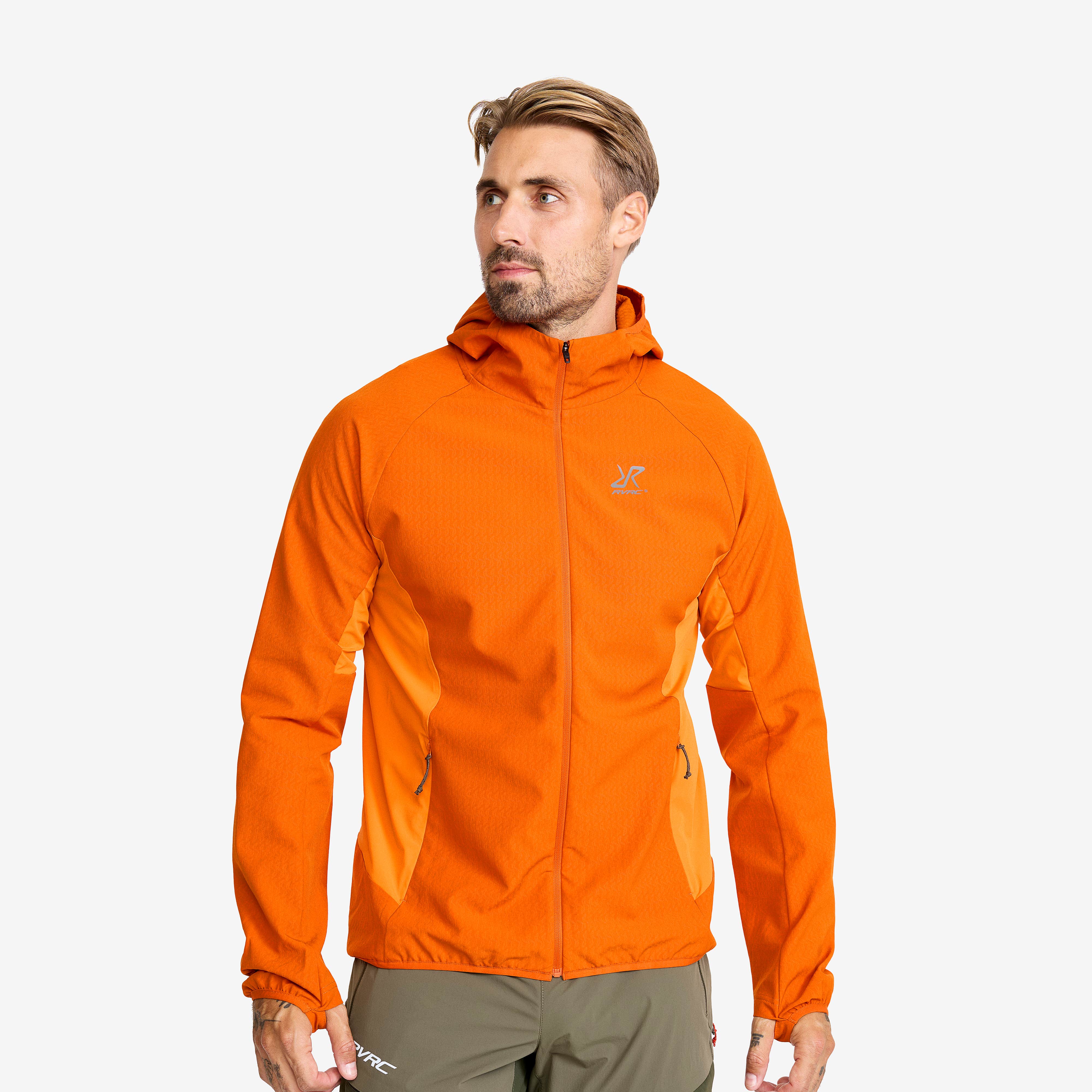 Distance Pro Wind Jacket Herre Hawaiian Sunset/Russet Orange