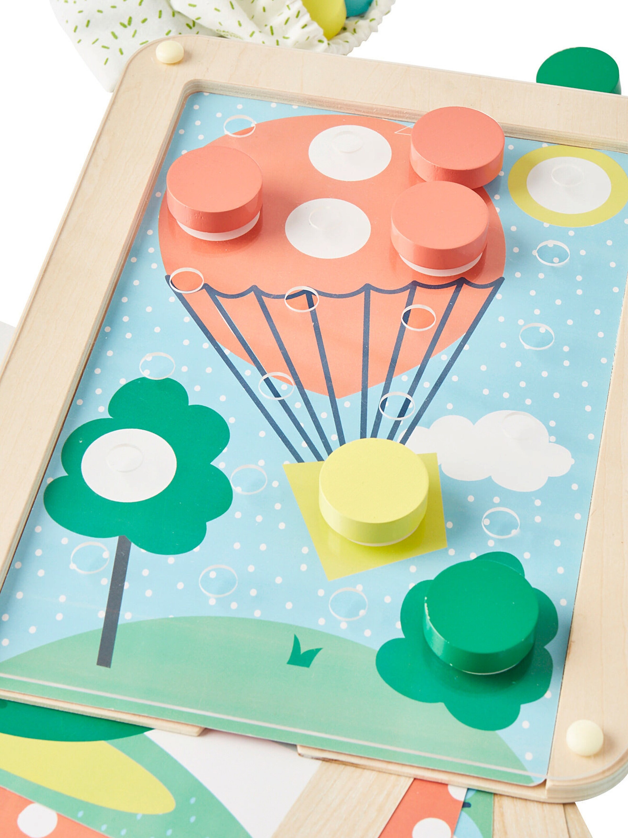 Vertbaudet Farben-Spiel für Kinder, Holzrahmen FSC® mehrfarbig