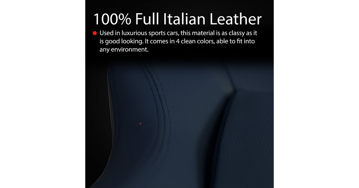 ArozziPrimo - Full Premium Leather - Ocean gamestoel  (Blauwgrijs)