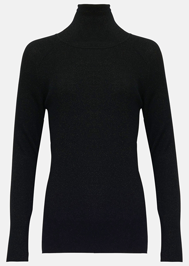 Pull Preciousnoir en laine et lurex
