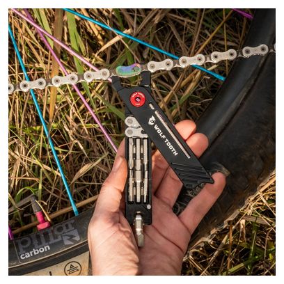 Multi-Outil Wolf Tooth 8-Bit Pack Pliers (17 Fonctions) Noir